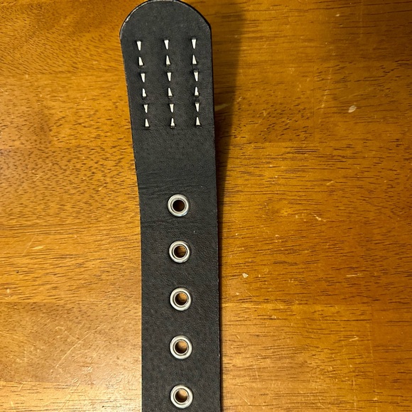 Punk Rock Leather Studded Belt size 40 - Picture 7 of 8